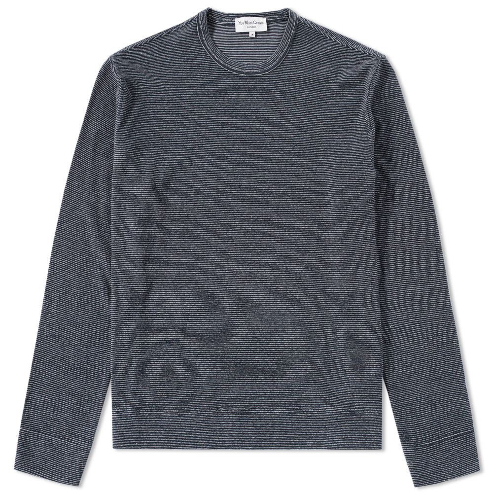 YMC Terry Stripe X Crew Sweat YMC