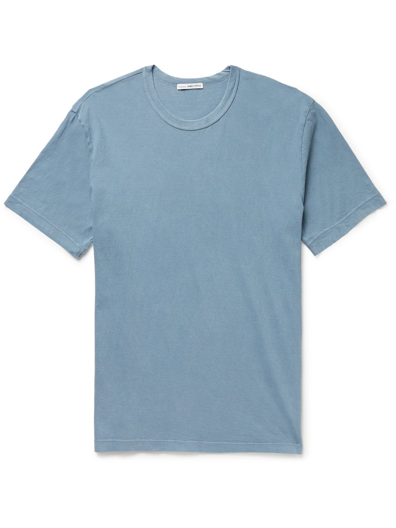 JAMES PERSE - Combed Cotton-Jersey T-Shirt - Blue James Perse