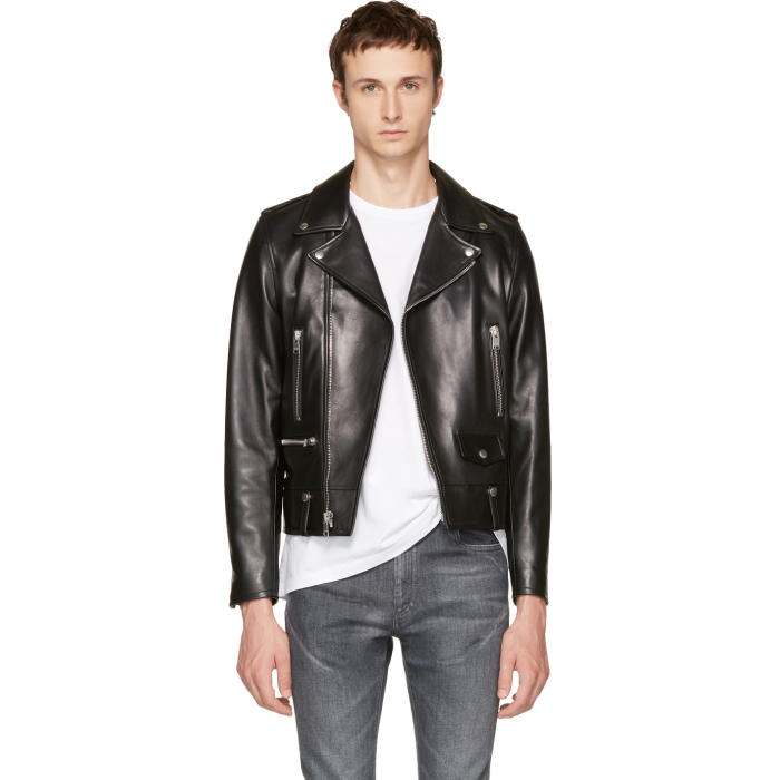 saint laurent classic motorcycle jacket