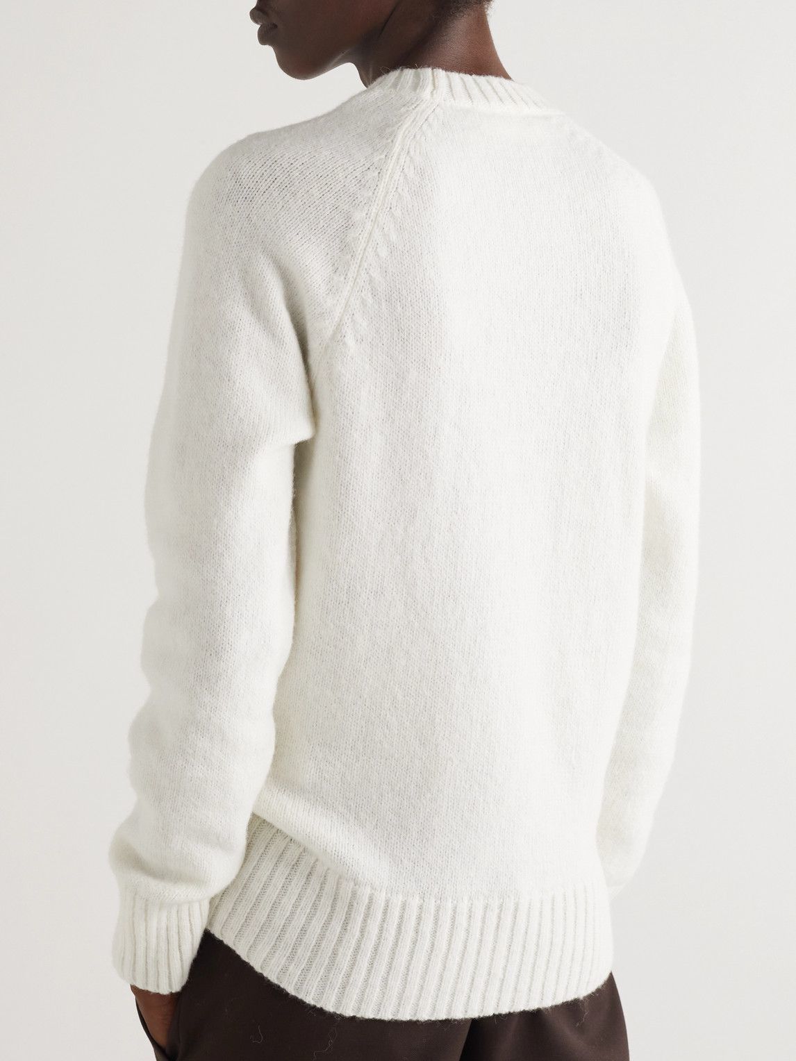 AMI PARIS Knitted Sweater White