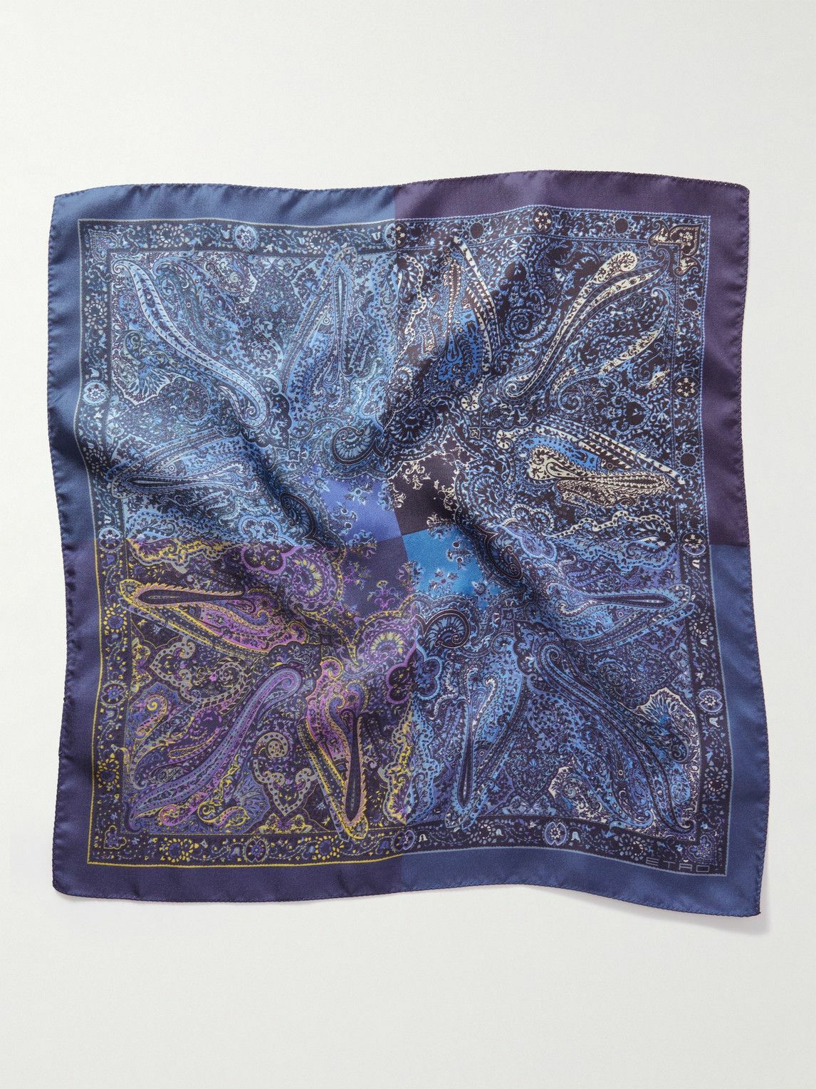 Etro PaisleyPrint SilkTwill Pocket Square Etro