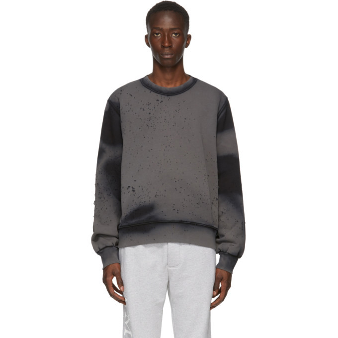 Amiri Black Washed Shotgun Sweatshirt Amiri