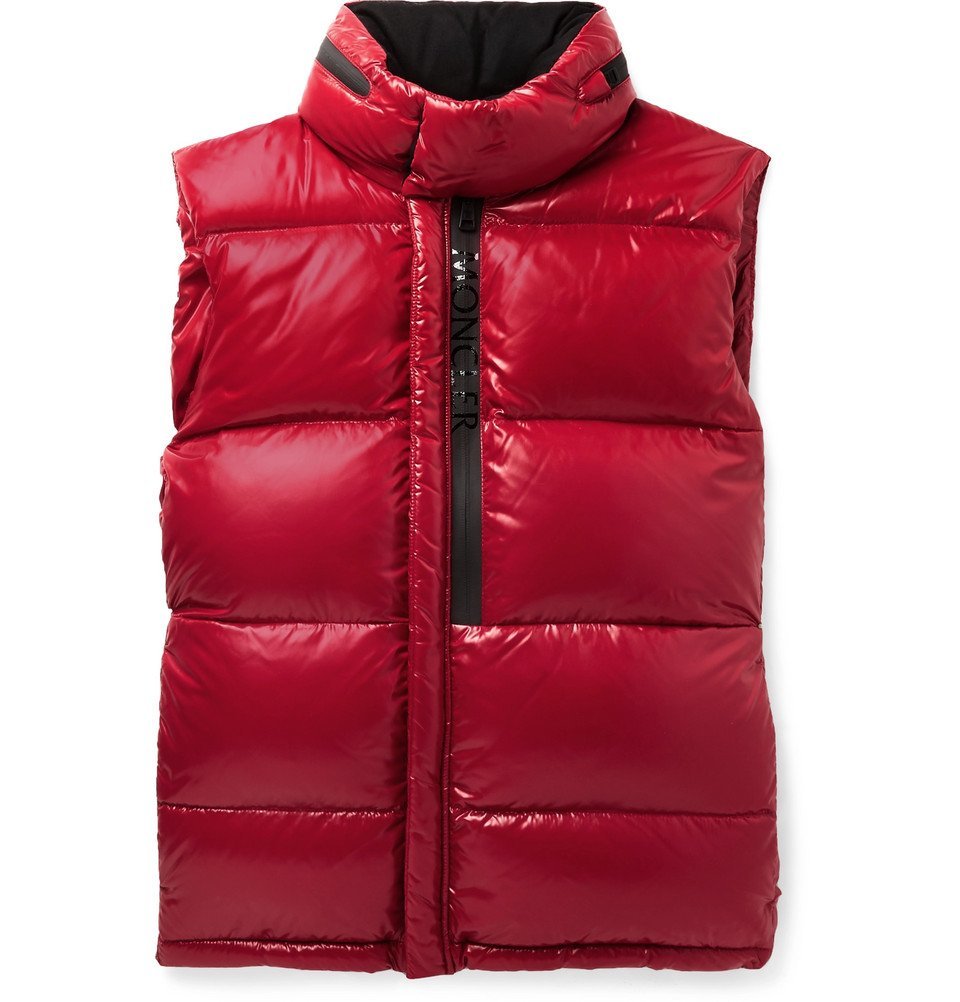Moncler - Alrance Quilted Shell Hooded Down Gilet - Men - Red Moncler