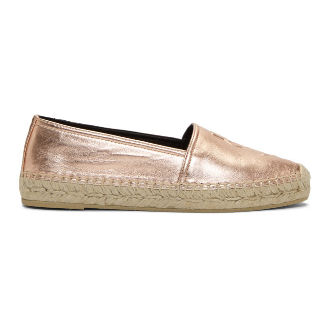 saint laurent metallic espadrilles