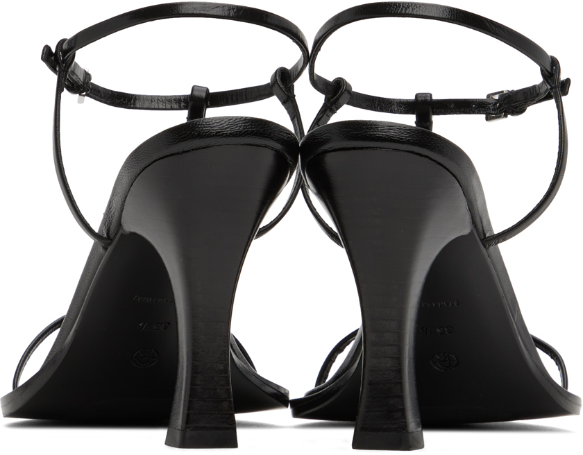 The Row Black T Bar Heeled Sandals The Row