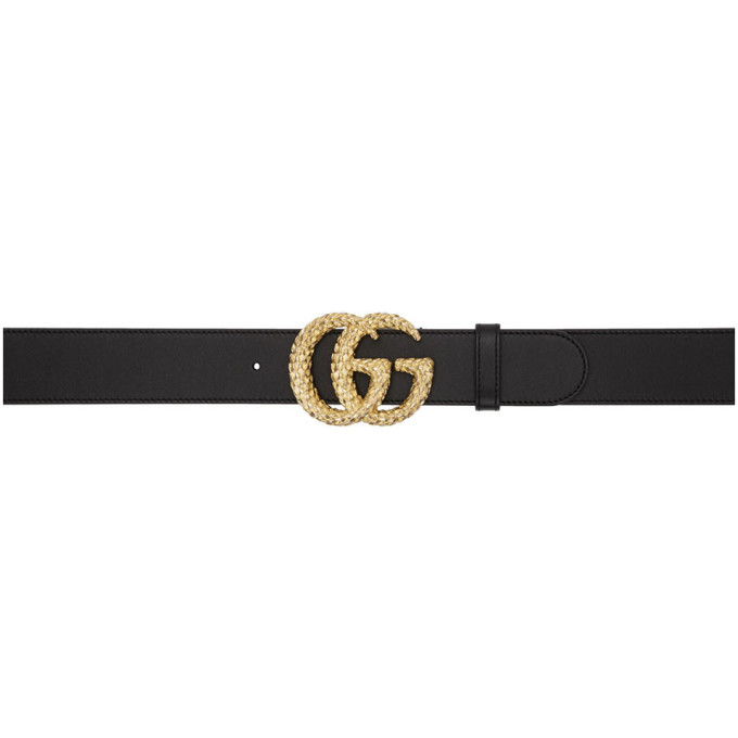 Gucci Black GG Marmont Belt Gucci