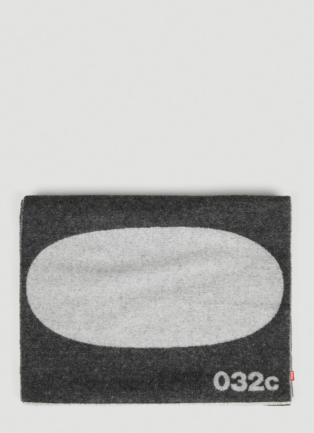 Logo Print Scarf in Black
