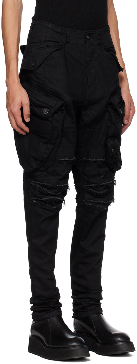 Julius Black Gas Mask Cargo Pants Julius