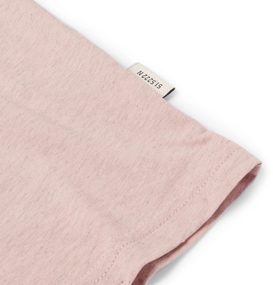 Oliver Spencer - Mélange Cotton-Jersey T-Shirt - Men - Pink