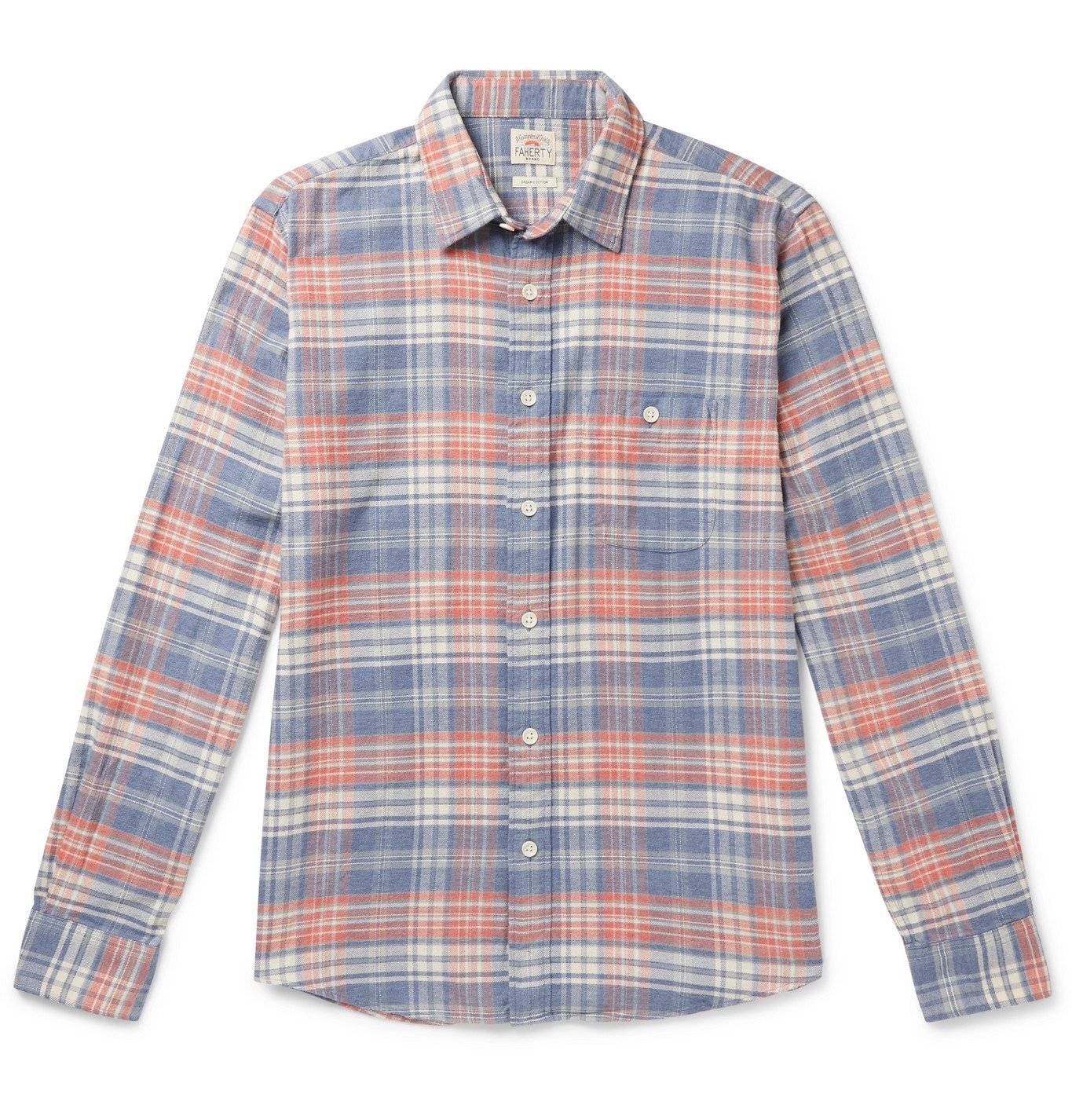 Faherty - Seaview Organic Cotton-Flannel Shirt - Multi Faherty