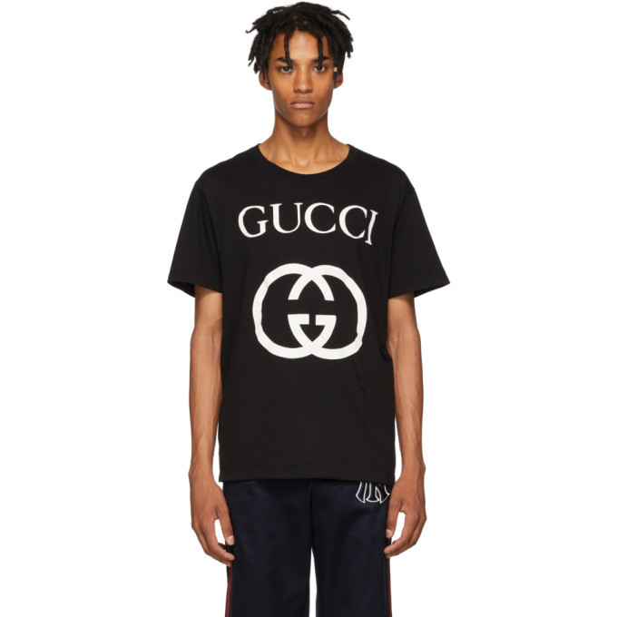 Gucci Black GG Logo T-Shirt Gucci
