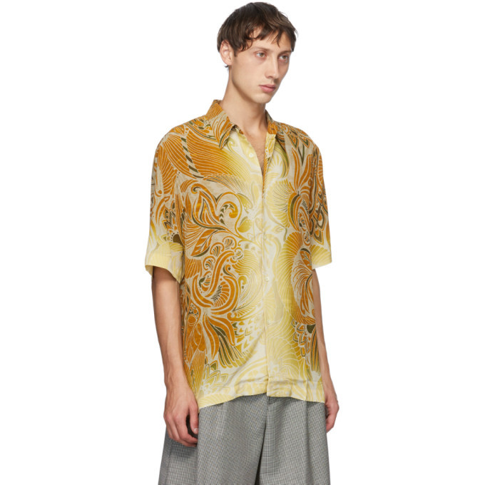 Dries Van Noten Multicolor Six Button Short Sleeve Shirt Dries Van Noten