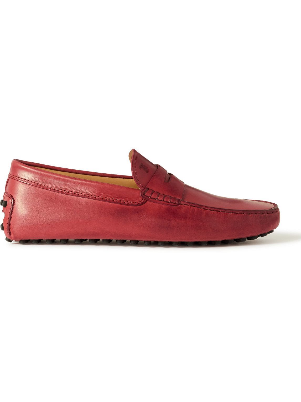Tod's - Gommino Leather Driving Shoes - Red Tod's