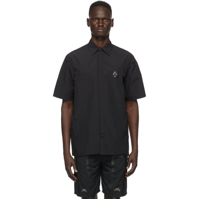 A Cold Wall Black Rhombus Badge Short Sleeve Shirt A Cold Wall