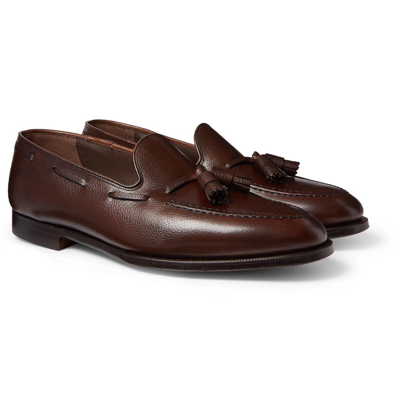 George Cleverley - Adrian Leather Tasselled Loafers - Brown George ...