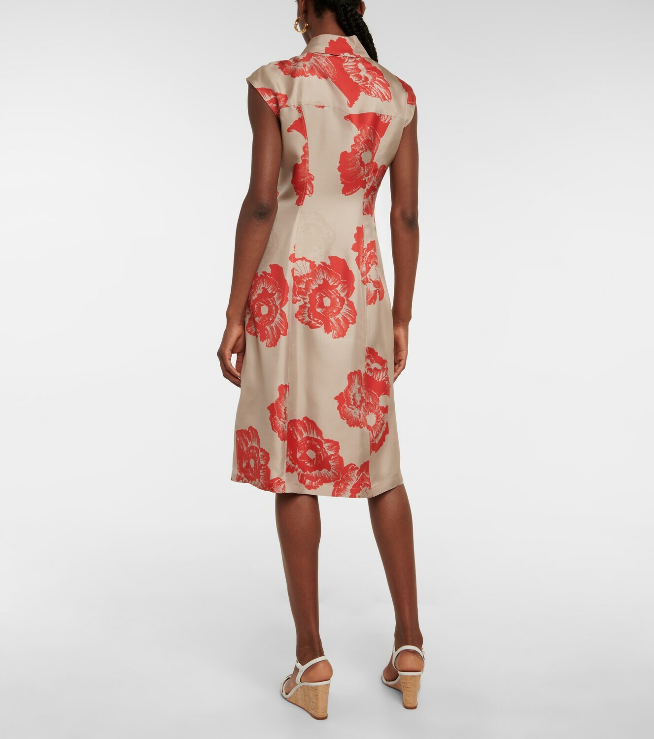 Ferragamo Multicolor Silk Cocktail Dress main image 0