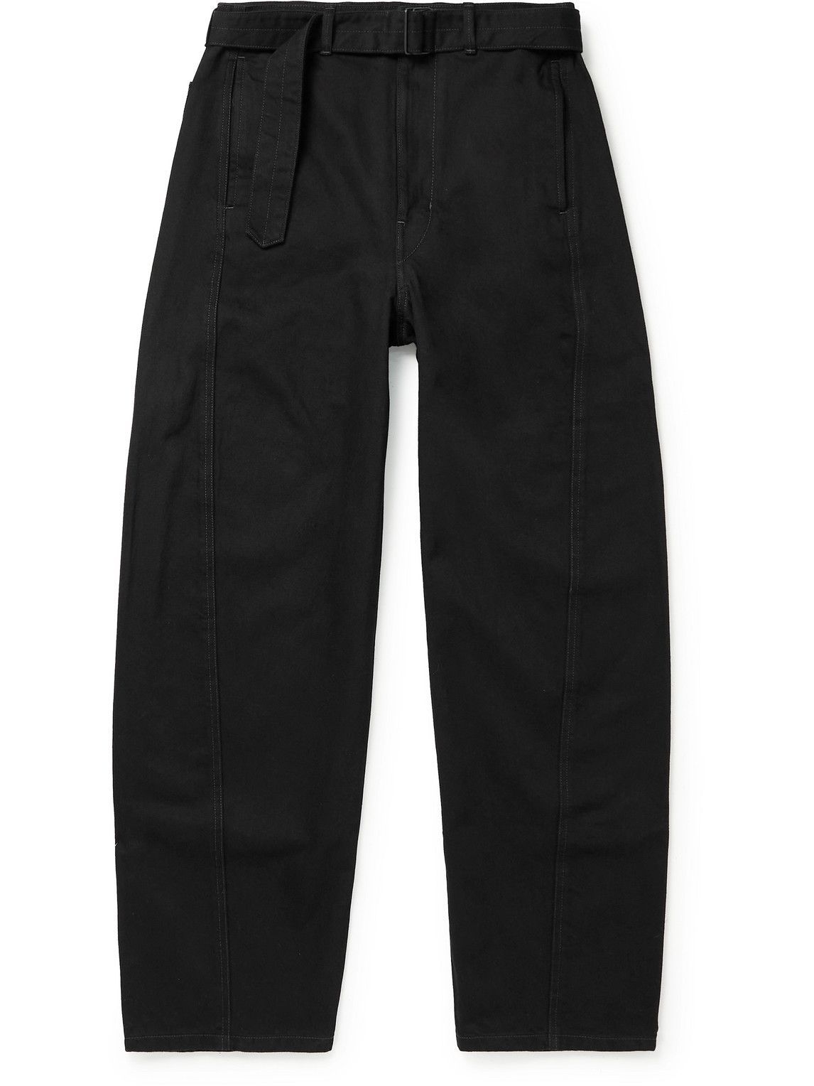 Lemaire - Twisted Straight-Leg Belted Denim Trousers - Black Lemaire
