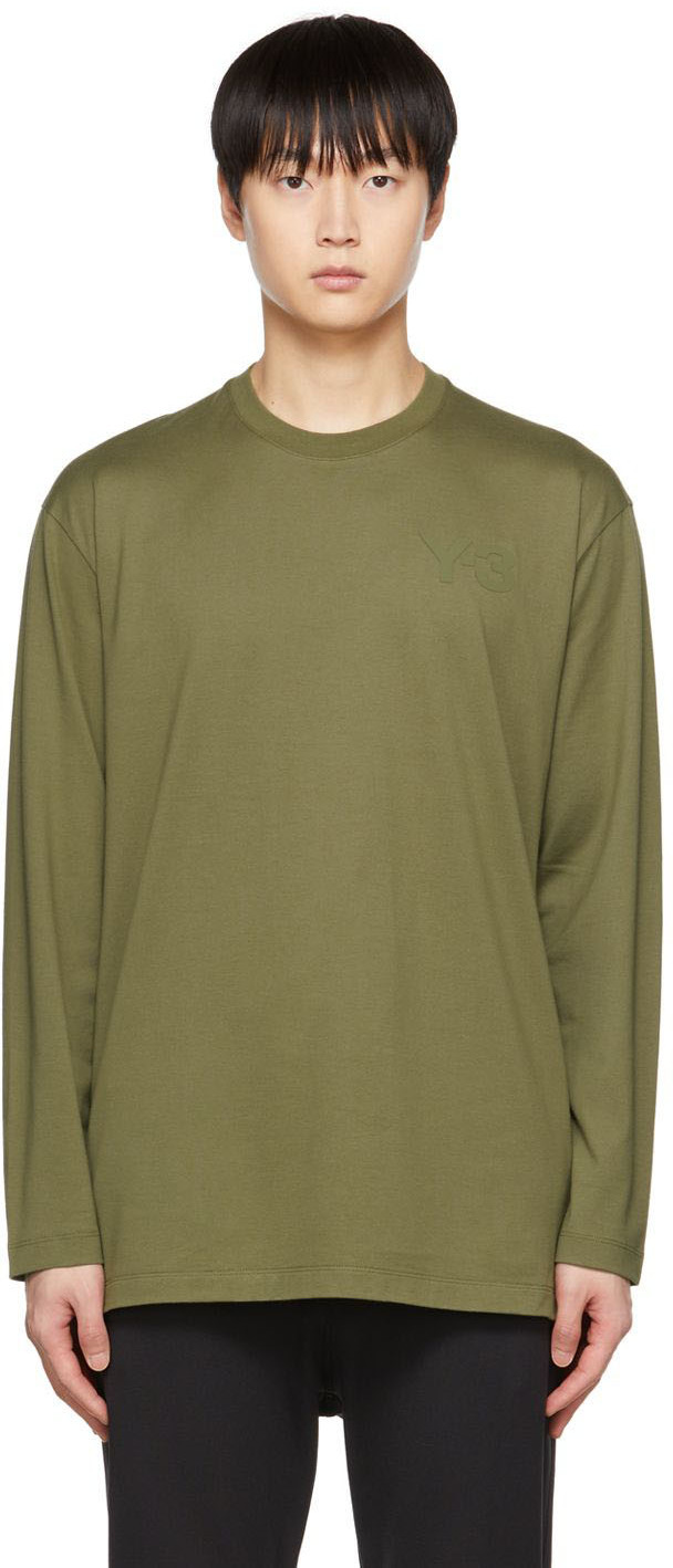 Y-3 Green Classic Long Sleeve T-Shirt Y-3