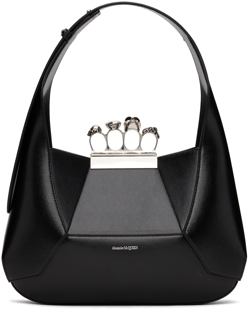 Alexander McQueen Black 'The Jewelled' Shoulder Bag Alexander McQueen