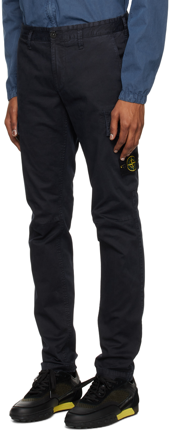 Stone Island Navy Patch Cargo Pants Stone Island