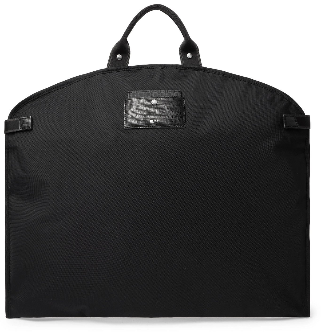 Kritisk hvor som helst episode HUGO BOSS - Leather-Trimmed Nylon Garment Bag - Black Hugo Boss