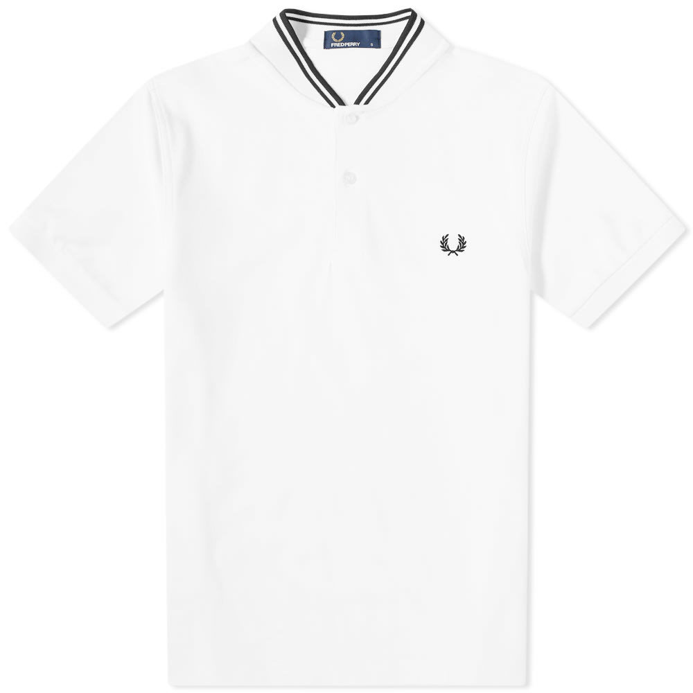 Fred Perry Authentic Bomber Collar Polo White Fred Perry x Raf Simons