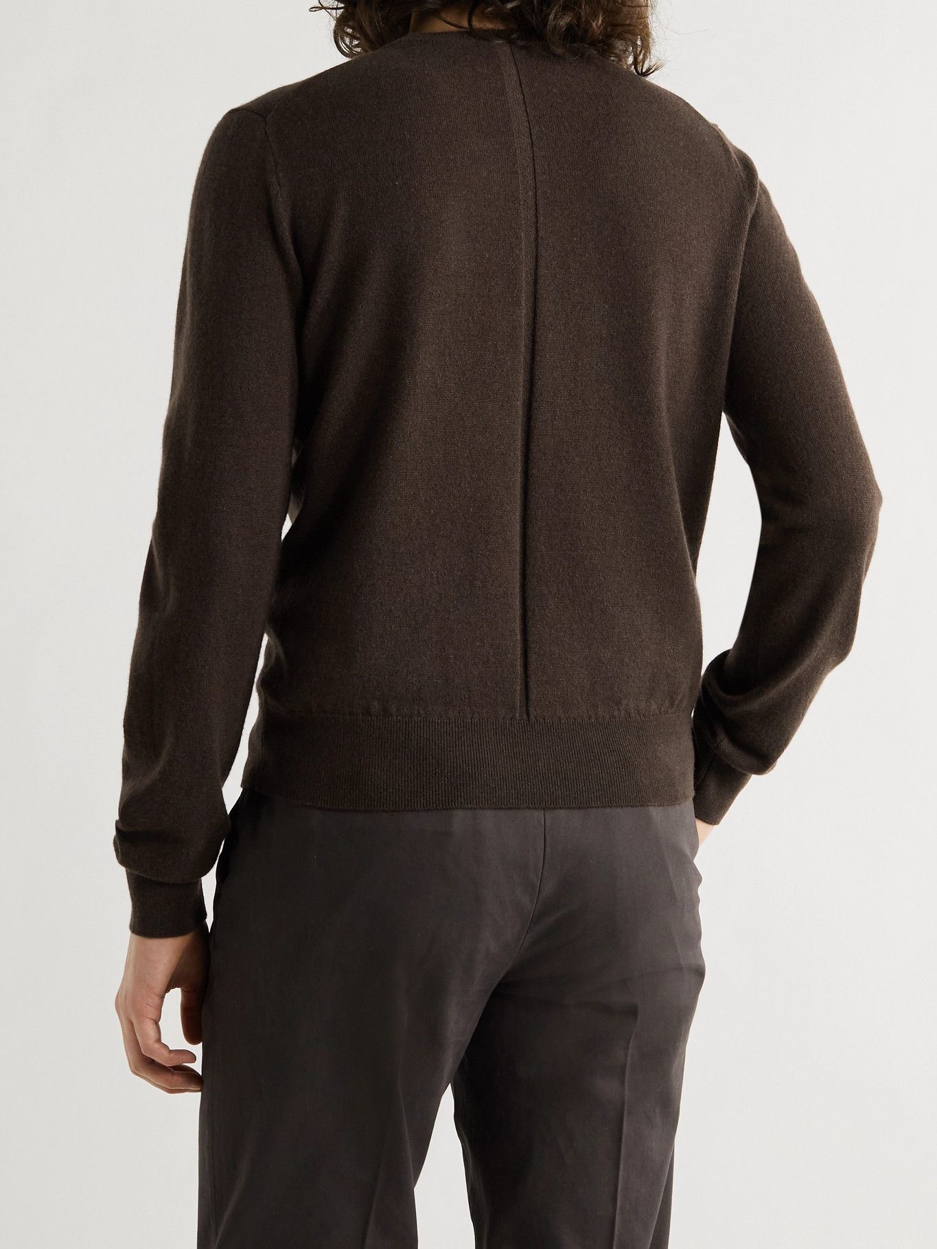 THE ROW - Benji Cashmere Sweater - Brown The Row