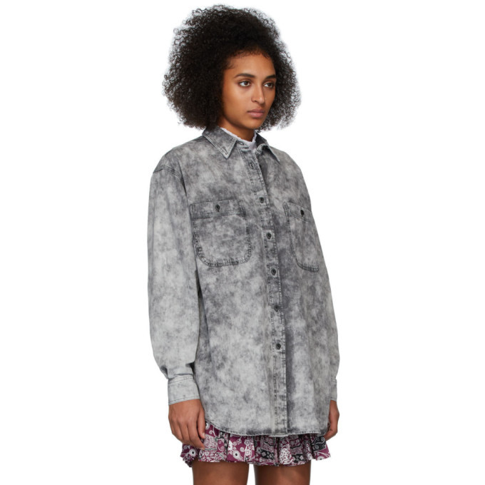 Isabel Marant Etoile Grey Denim Lynton Shirt