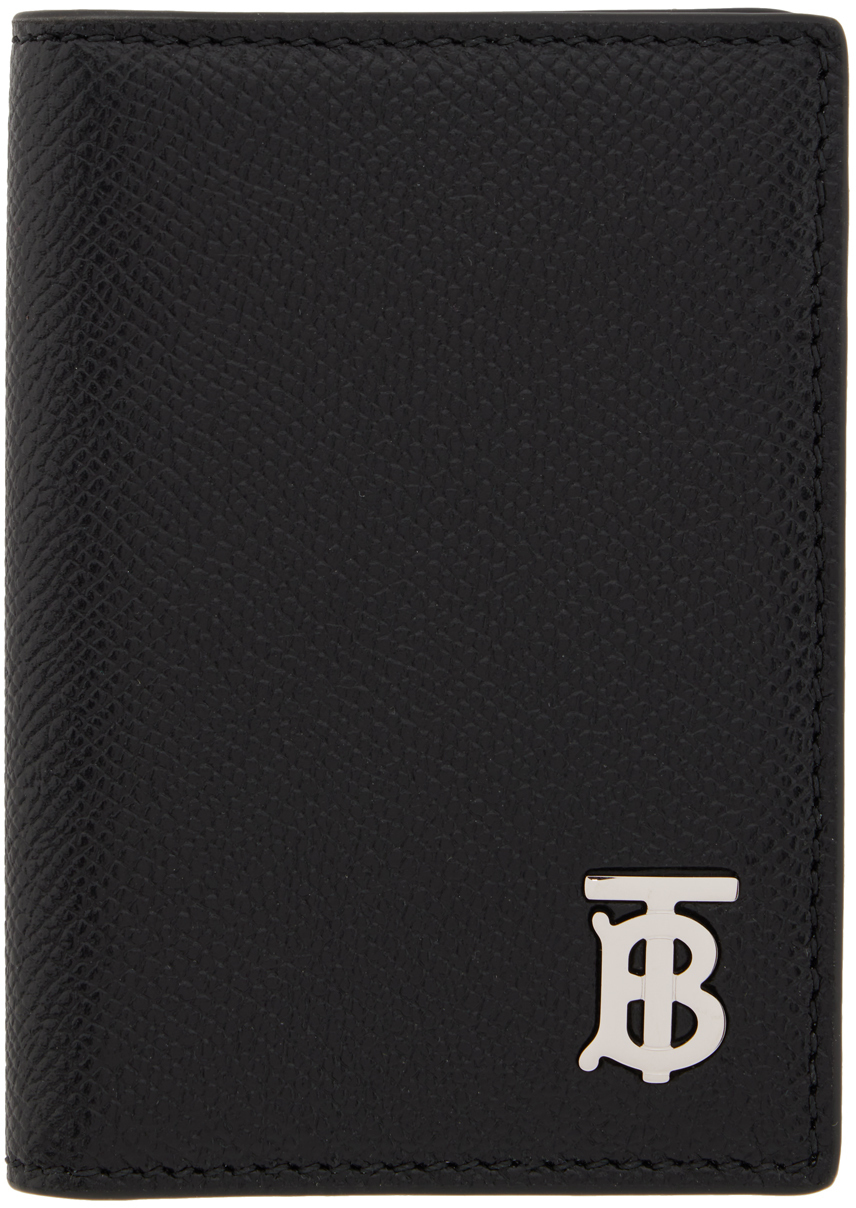 Burberry Black TB Folding Card Case Wallet Burberry