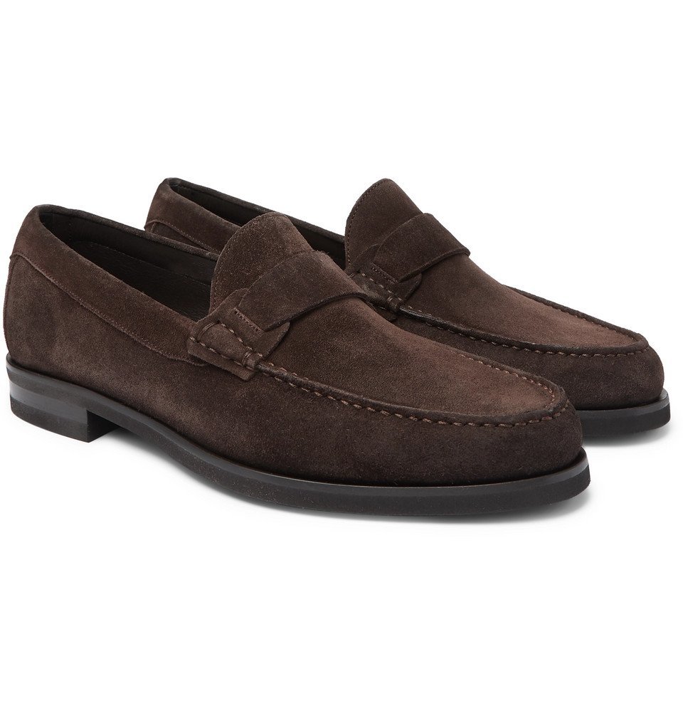 Canali - Suede Loafers - Brown Canali