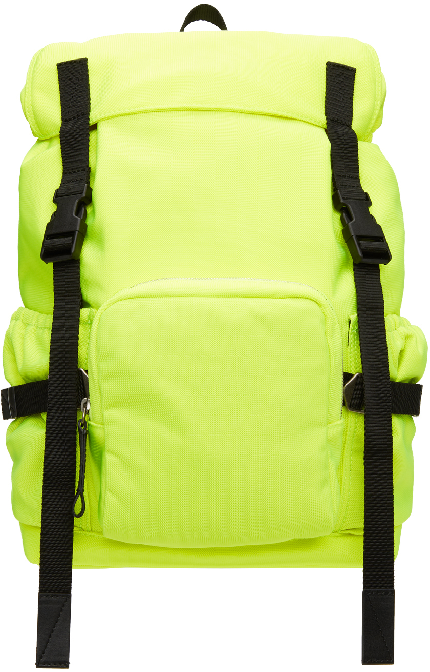 Dries Van Noten Yellow Nylon Canvas Backpack Dries Van Noten
