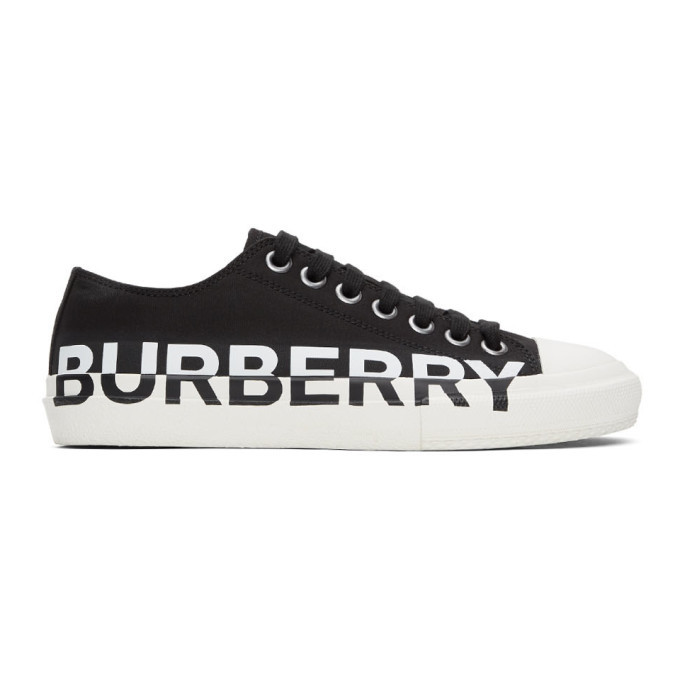 black and white burberry shoes