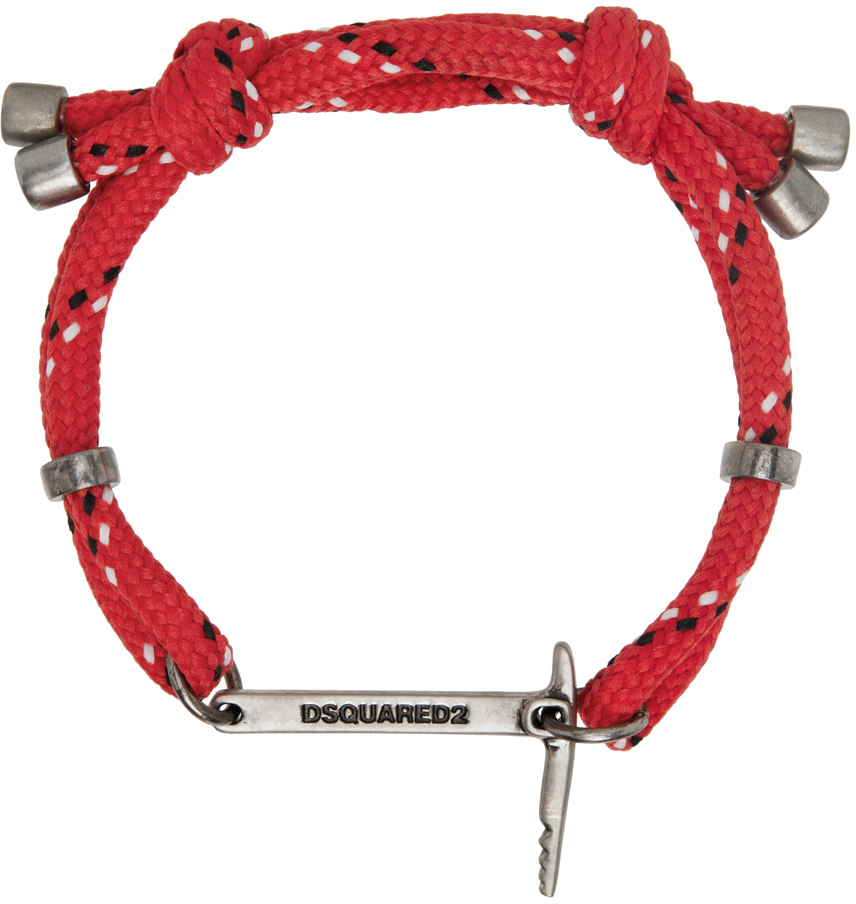 Dsquared2 Red 64th Rope Bracelet Dsquared2