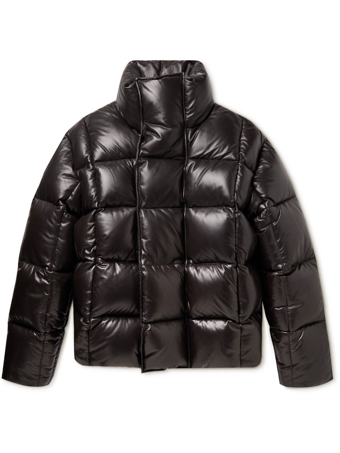 Givenchy - Oversized Quilted Leather Down Jacket - Brown Givenchy