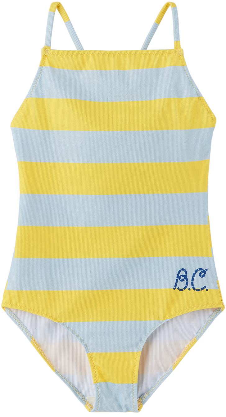 Photo: Bobo Choses Baby Yellow Stripes One-Piece Swimsuit