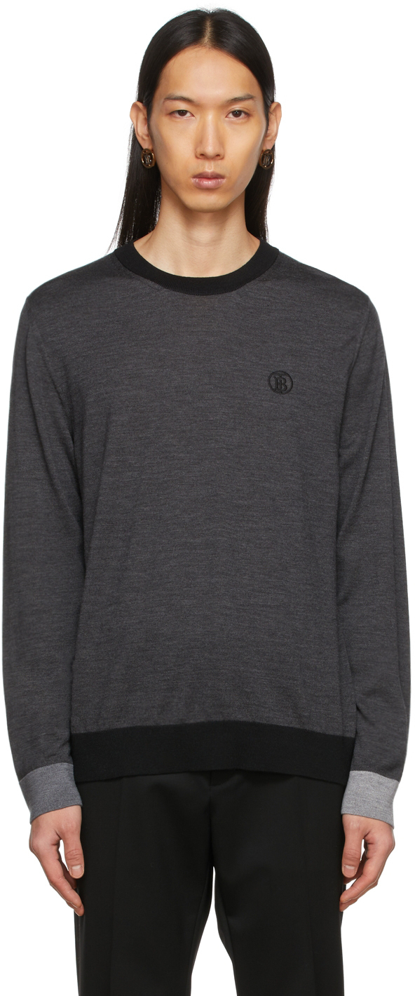 Photo: Burberry Grey Wool Pullover
