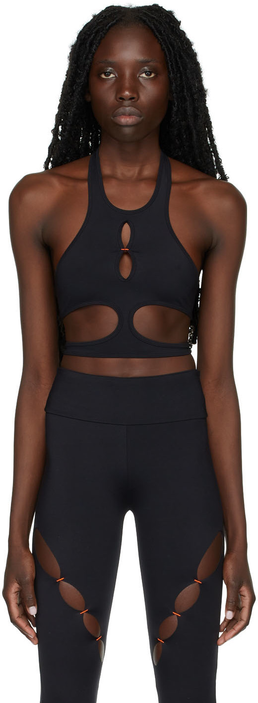 Rui SSENSE Exclusive Black Cut-Out Sport Bra Rui