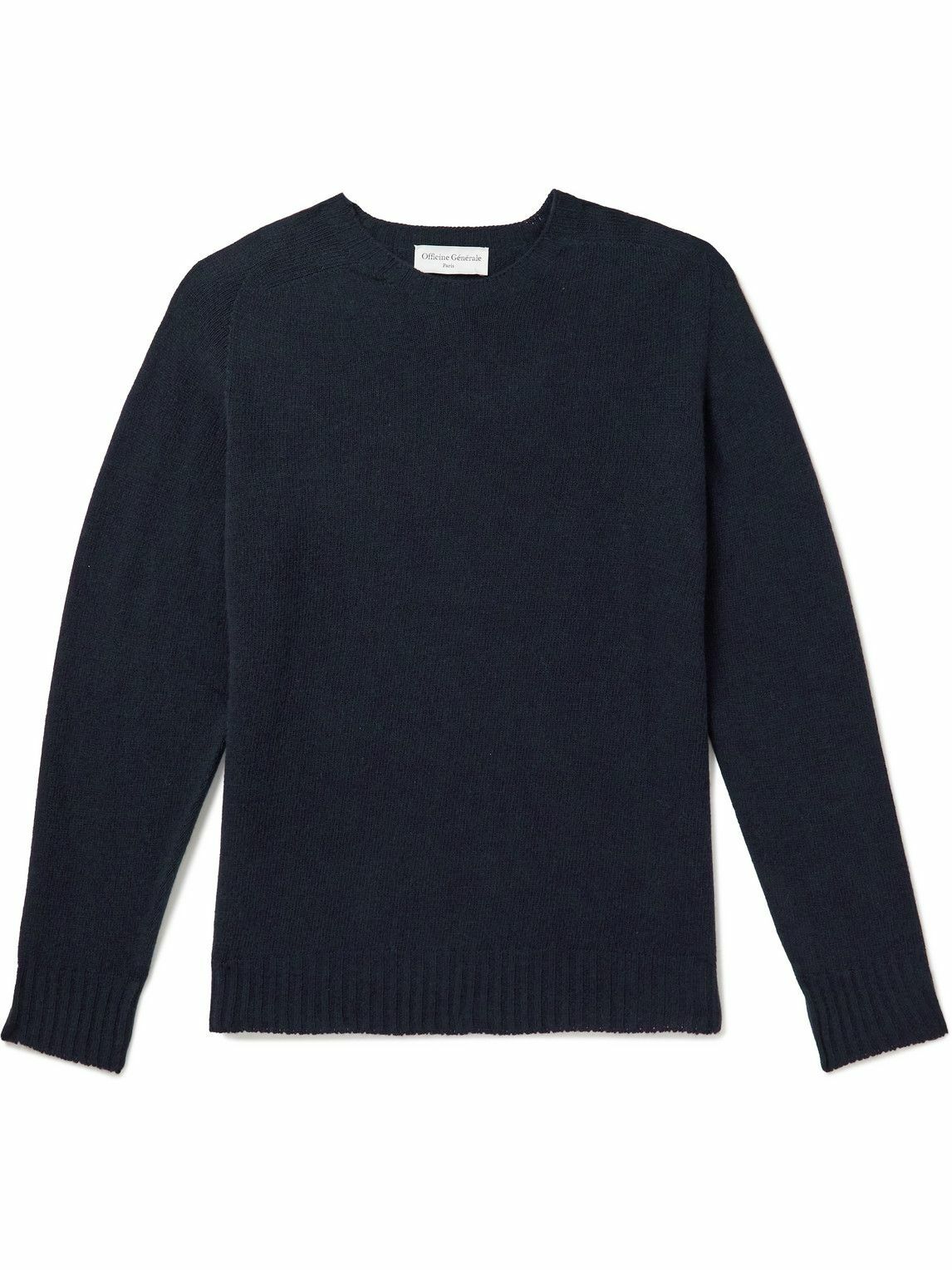 Officine Générale - Merino Wool and Cashmere-Blend Sweater - Blue ...