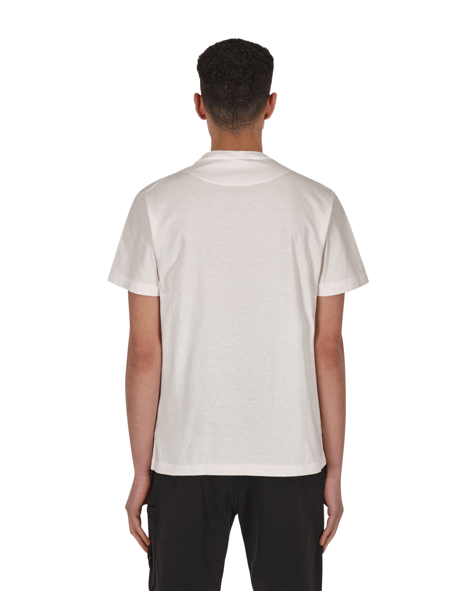 Garment Dyed 'fissato' Treatment Logo T Shirt Stone Island