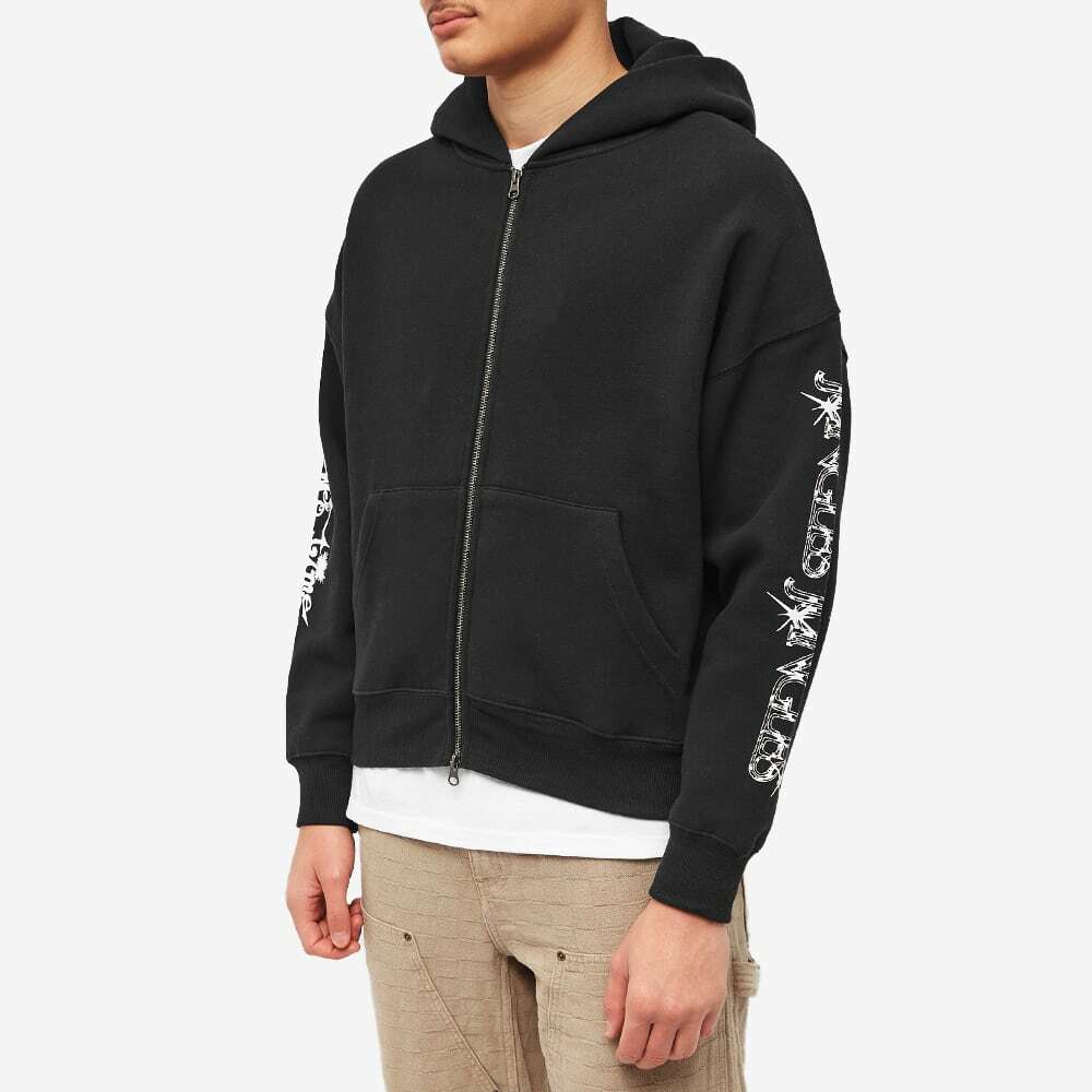 Jungles Jungles Men's No Time to Hate Embroidered Hoody in Black