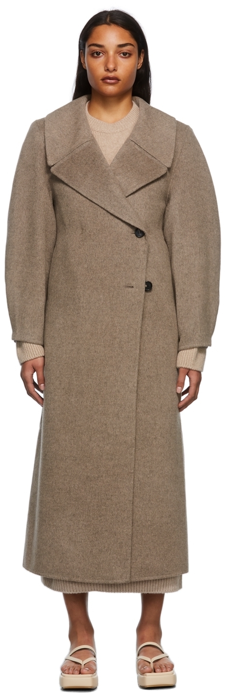 Arch The Brown Wide Collar Coat Arch The