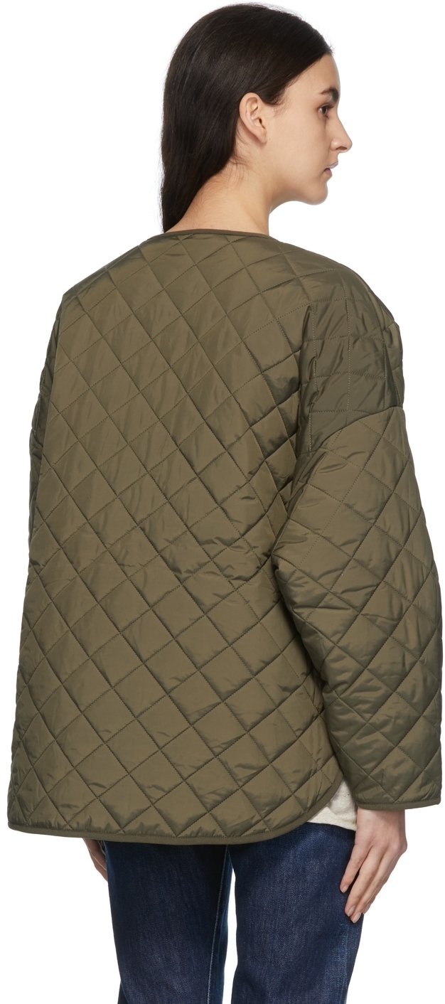 Totême Khaki Quilted Jacket Toteme