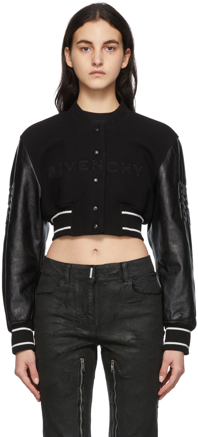 varsity cropped jacket