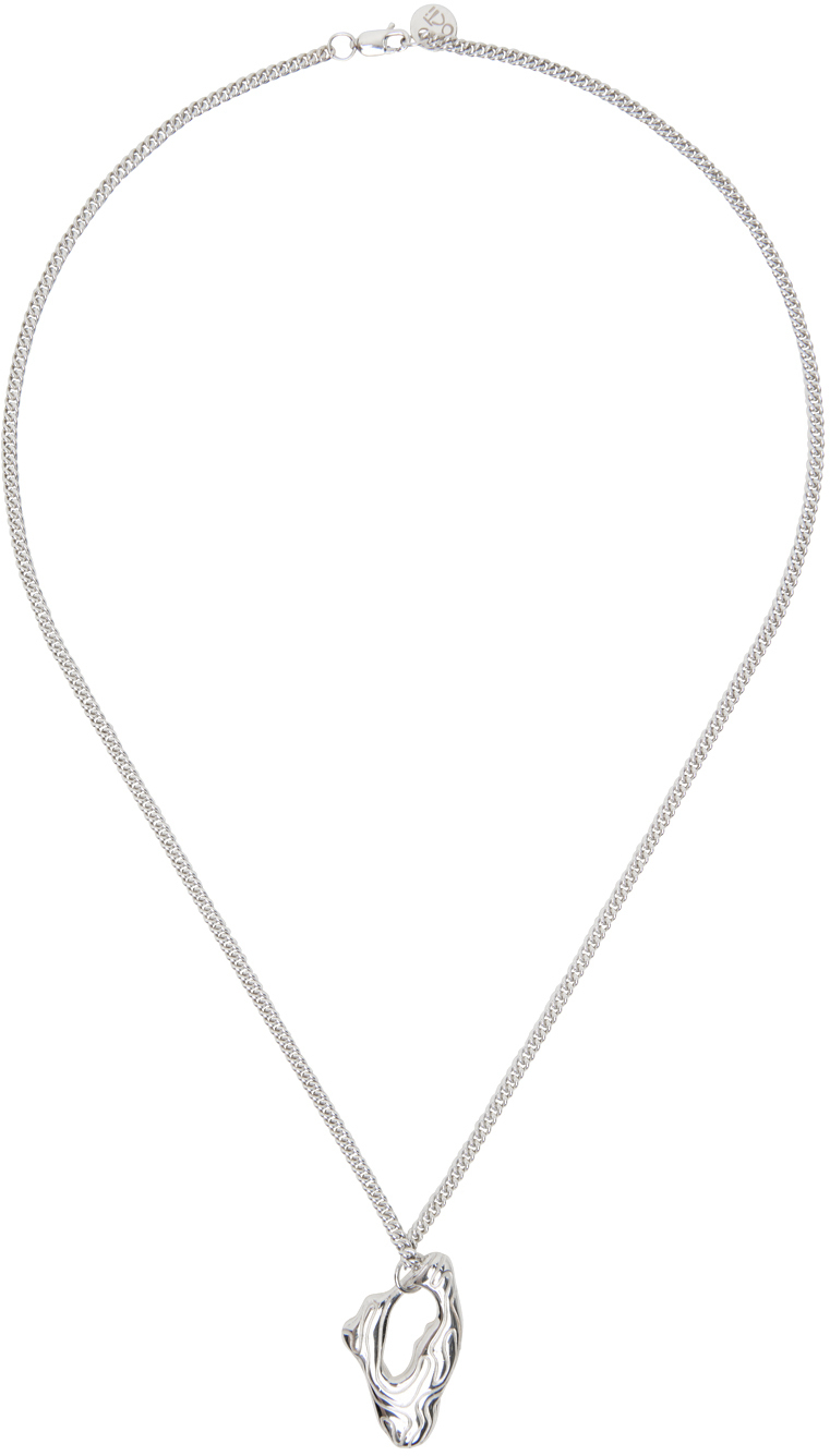 octi Silver Small Island Pendant Necklace