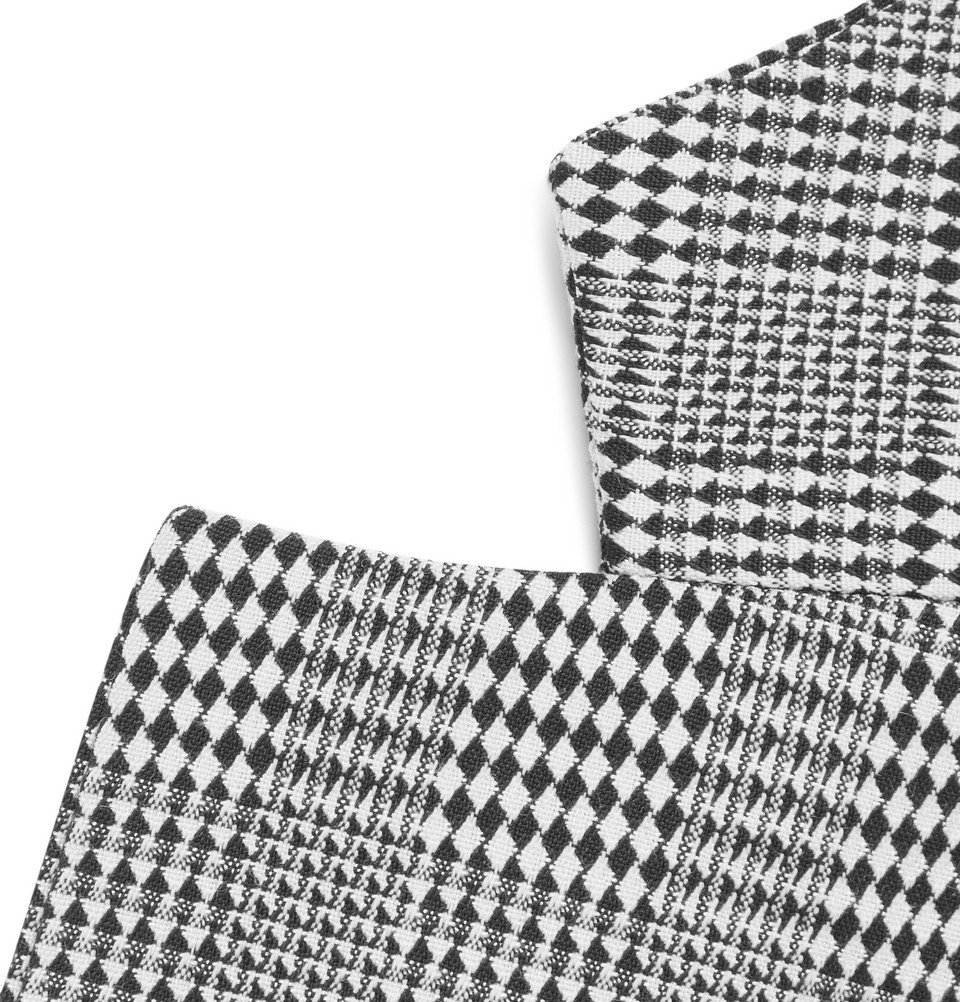 Vetements - Oversized Checked Wrinkled Woven Blazer - Men - Gray Vetements