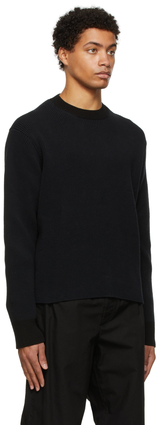Jil Sander Black Cotton Sweater Jil Sander