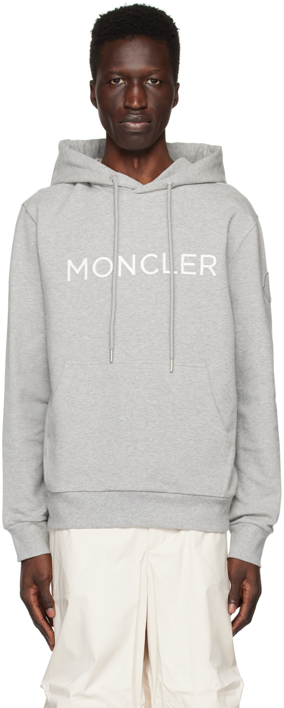 Photo: Moncler Gray Embroidered Hoodie