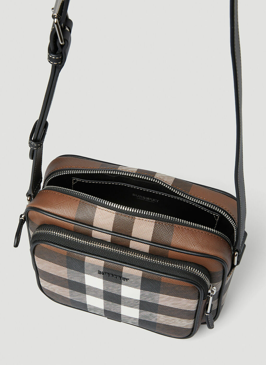 Burberry - Check Paddy Crossbody Bag in Brown Burberry