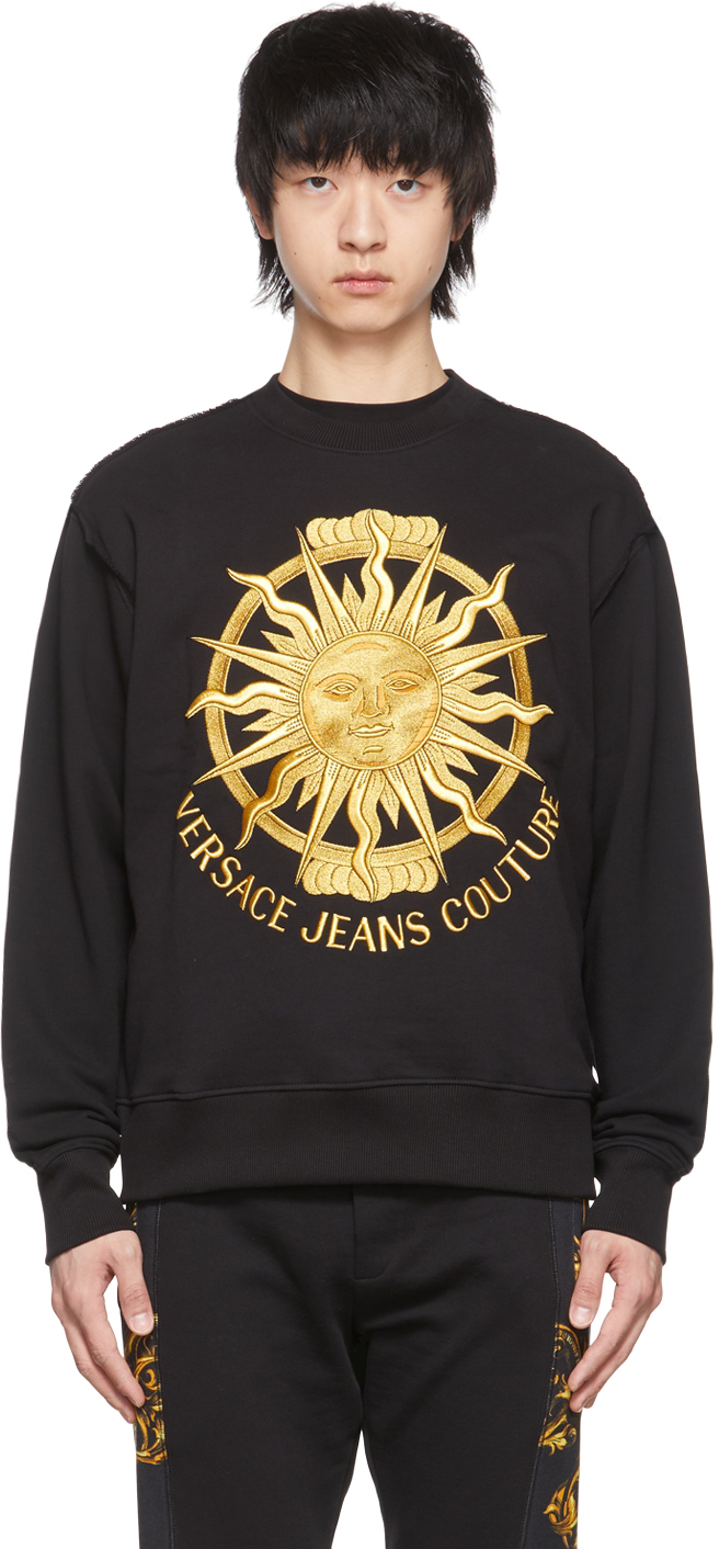 Photo: Versace Jeans Couture Black Cotton Sweatshirt