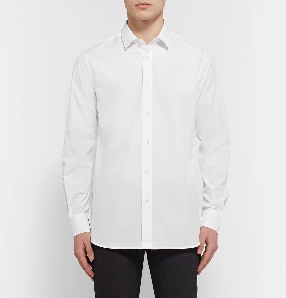 saint laurent poplin shirt